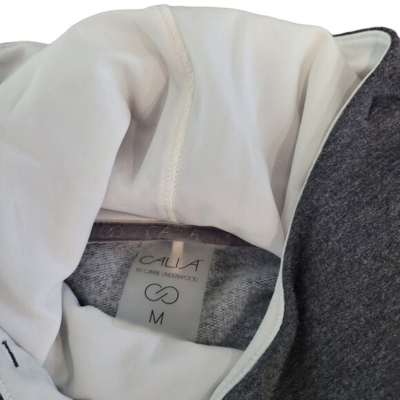 CALIA Women's Effortless Heather Mix Media Hoodie - Picture 2 of 5